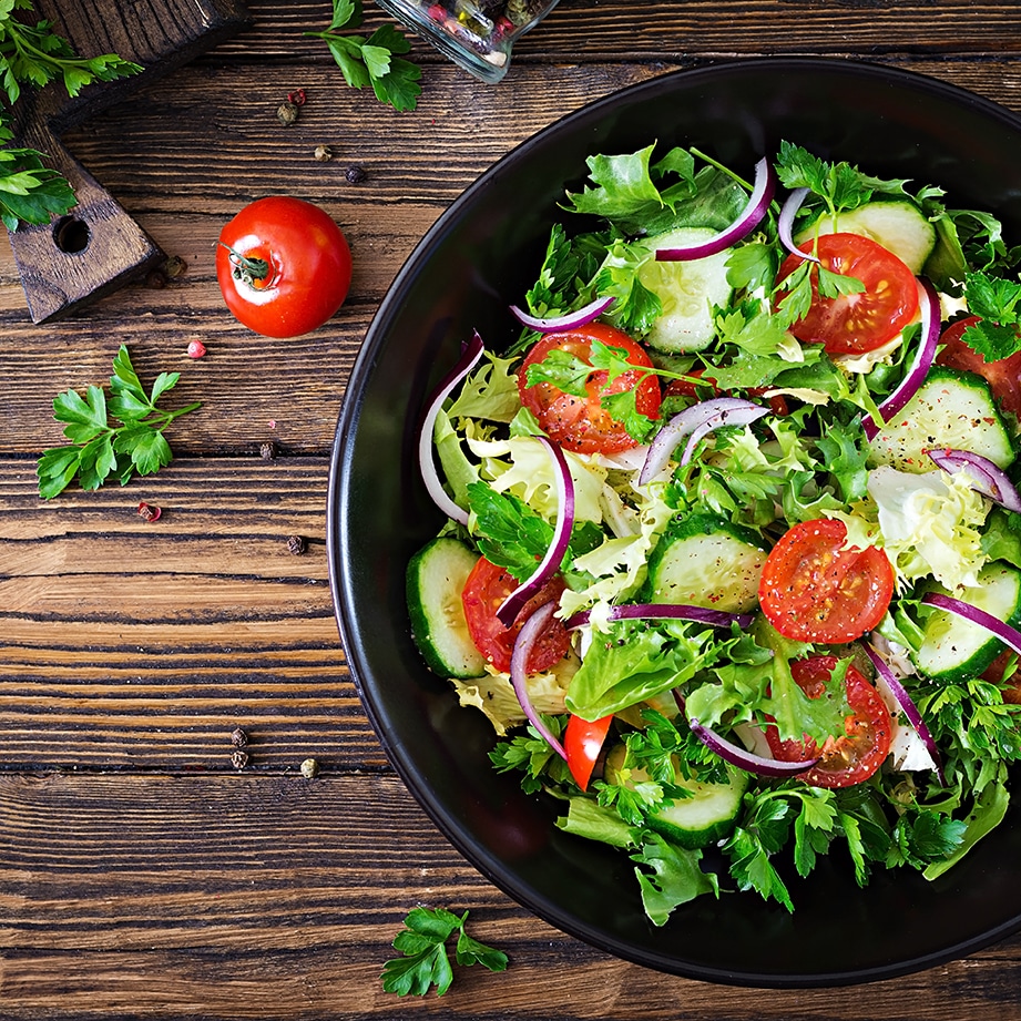 Freshly Prepared Tossed Salad Swiss Gourmet Delicatessen Food Catering