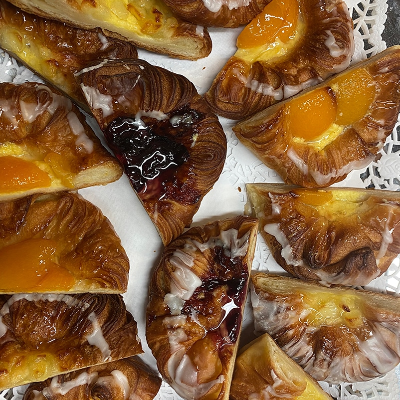Mixed Fruit Danish Pastries Swiss Gourmet Delicatessen Food Catering